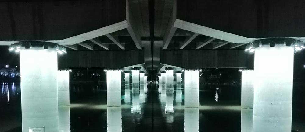 北京京杭大运河通州夜景